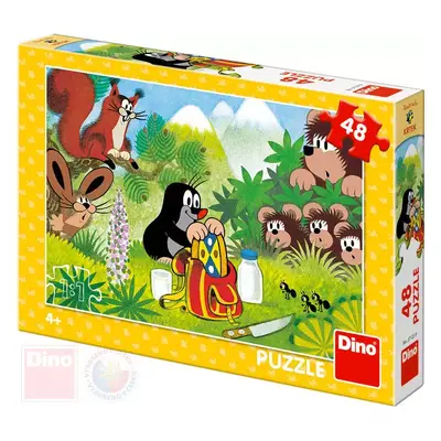 DINO Puzzle Krtek a svačina (Krteček) 26x18cm skládačka 48 dílků