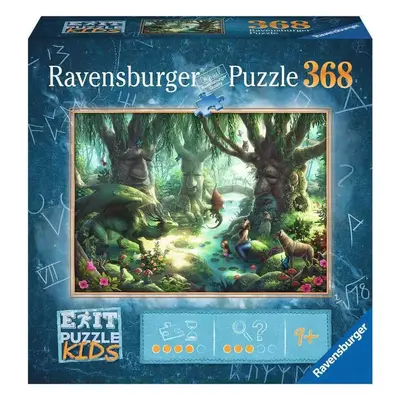 RAVENSBURGER Kids Hra puzzle únikové Kouzelný les 368 dílků 70x50cm skládačka 2v1