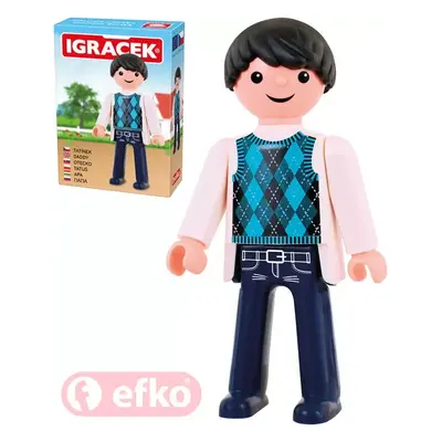 EFKO IGRÁČEK Tatínek figurka 7,5cm rodina v krabičce STAVEBNICE