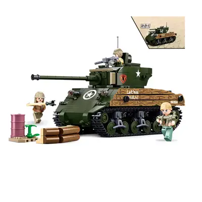 Sluban Army WW2 M38-B1110 Bitevní tank M4A3 Sherman