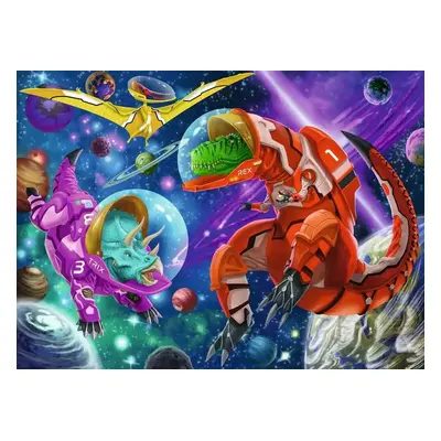 RAVENSBURGER Puzzle Dinosauři ve vesmíru XXL 200 dílků