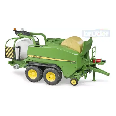 BRUDER 02032 John Deere lis na balíky slámy s obalovačem