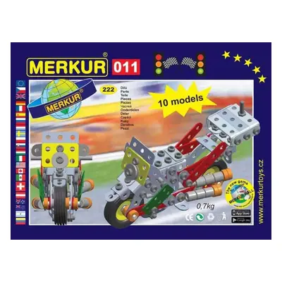 MERKUR M 011 Motocykl 222 dílků