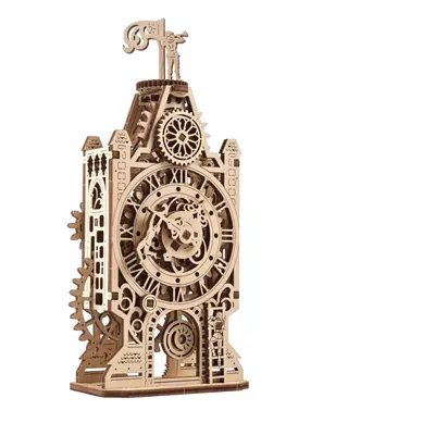 Ugears 3D dřevěné mechanické puzzle Hodinová věž