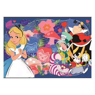 CLEMENTONI Puzzle Disney: Alenka v říši divů 104 dílků