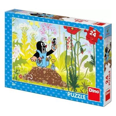 DINO Puzzle Krtek v kalhotkách 24 dílků 26x18cm skládačka v krabici