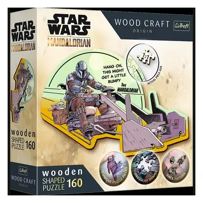 Dřevěné puzzle Star Wars the Maldalorian 160 dílků