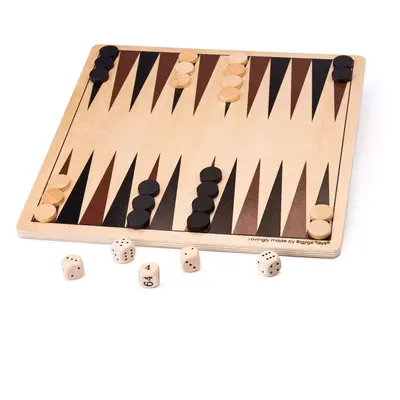 Bigjigs Toys Dřevěný backgammon