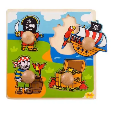 Bigjigs Toys Vkládací puzzle piráti