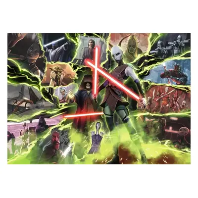 RAVENSBURGER Puzzle Star Wars Záporáci: Asajj Ventress 1000 dílků