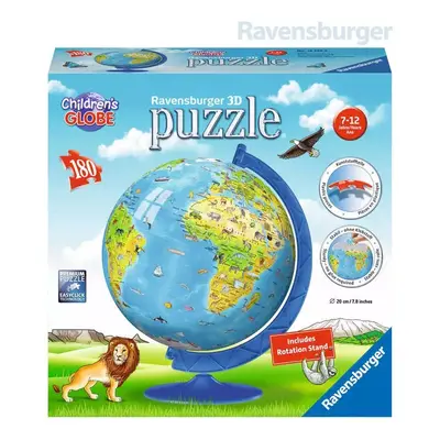 RAVENSBURGER Puzzle 3D Dětský globus 180 dílků 20cm AJ plast