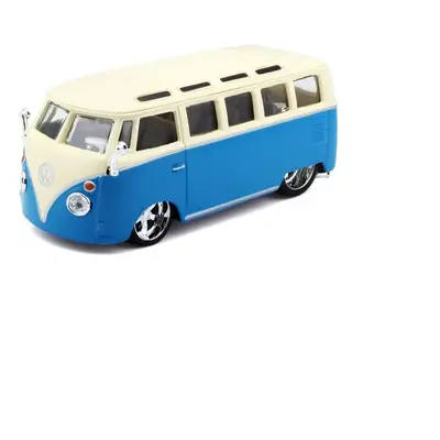 Bburago 1:32 Plus Volkswagen Van Samba Blue/White