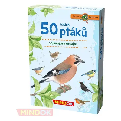 MINDOK HRA kvízová Expedice Příroda: 50 našich ptáků naučná