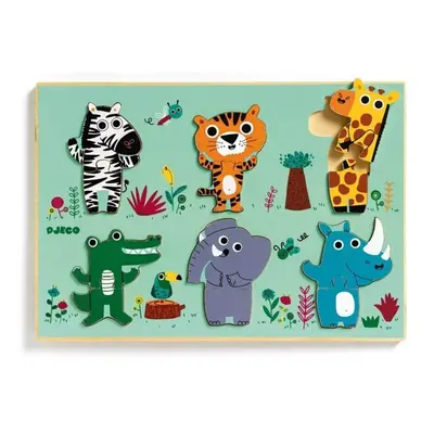 DJECO Vkládací puzzle Zvířátka ze Zoo