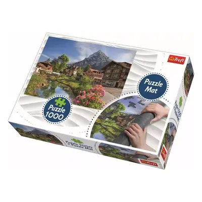 TREFL PUZZLE Alpy foto 68x48cm 1000 dílků skládačka s rolovací podložkou