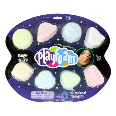 PlayFoam pěnová kuličková modelína set 8ks svítí ve tmě fosforeskuje