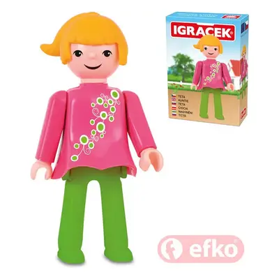 EFKO IGRÁČEK Tetička figurka 7,5cm rodina v krabičce STAVEBNICE