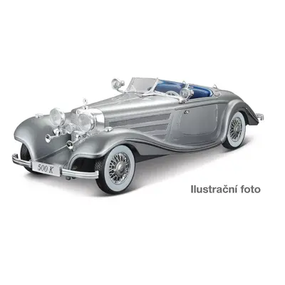 Maisto - 1936 Mercedes-Benz 500 K Typ Specialroadster, metal šedá, 1:18