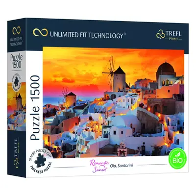 Puzzle prémiové Západ slunce Santorini 1500 dílků