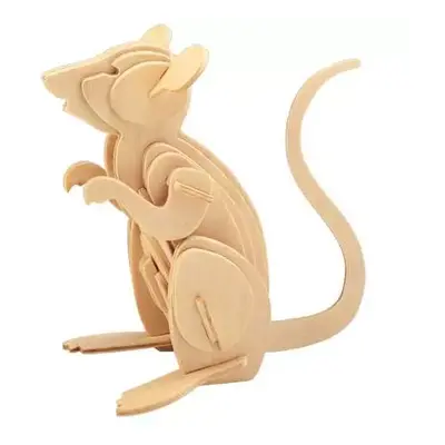 Woodcraft Dřevěné 3D puzzle myš