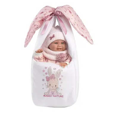 Llorens 73902 NEW BORN HOLČIČKA - realistická panenka miminko s celovinylovým tělem - 40 cm