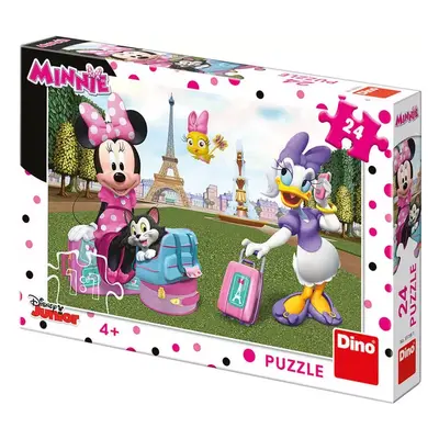 DINO Puzzle Disney Minnie v Paříži 24 dílků 26x18cm skládačka v krabici