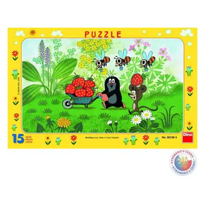 Dino Papírové puzzle Krtek na výletě 15 dílků