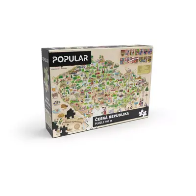 Puzzle - Mapa České republiky, 160 ks