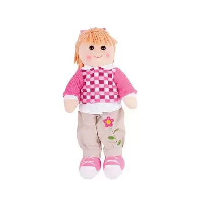 Bigjigs Toys Látková panenka Melanie 38 cm