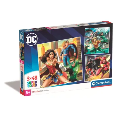 Puzzle DC Comics: Liga Spravedlnosti 3x48 dílků