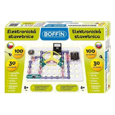 Boffin 100 elektronická stavebnice 100 projektů na baterie 30ks v krabici