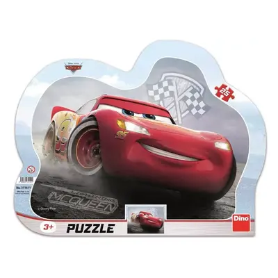 DINO Puzzle obrysové deskové 25 dílků Blesk McQueen Auta 3 (Cars) 30x23cm