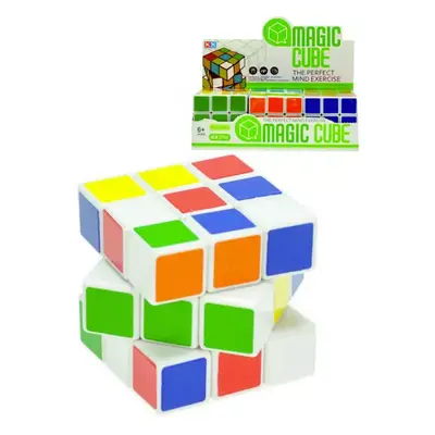 Kostka (Rubikova) dětský hlavolam 6cm Magic Cube bílá