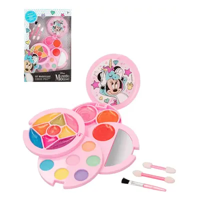 Sada krásy make-up Disney Minnie Mouse 18ks dětské šminky v rozkládací krabici