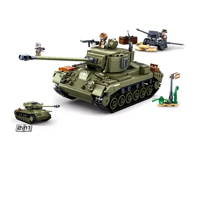 Sluban Army N38-B0860 Střední tank 2v1 a protiletecké dělo