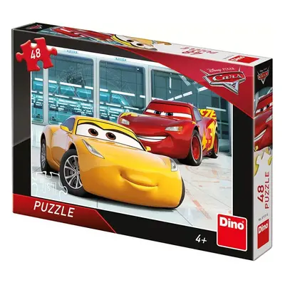 DINO Puzzle 48 dílků Příprava Auta 3 (Cars) skládačka 26x18cm