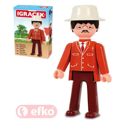 EFKO IGRÁČEK Dědeček figurka 7,5cm rodina v krabičce STAVEBNICE