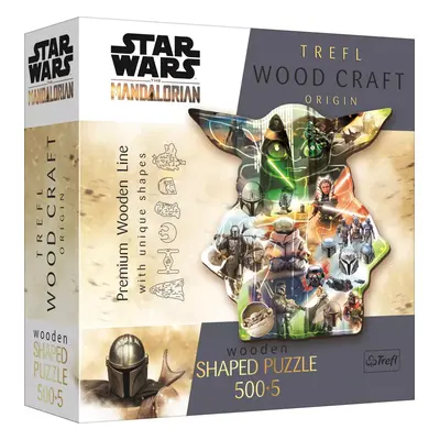 TREFL Wood Craft Origin puzzle The Mandalorian: Záhadný Grogu 505 dílků