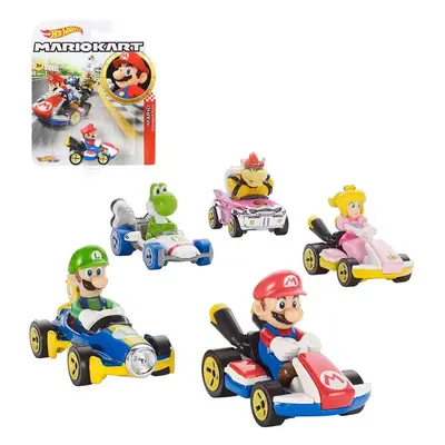 MATTEL HOT WHEELS Auto Super Mario Kart s postavičkou různé druhy