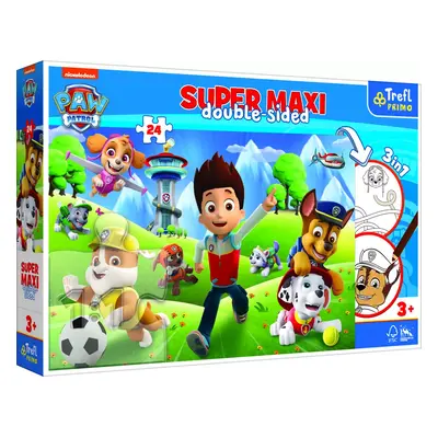 Puzzle Super Maxi 3v1 oboustranné Tlapková patrola