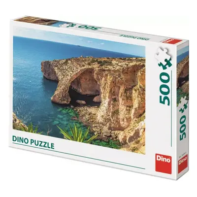 DINO Puzzle 500 dílků Malta pláž foto 47x33cm skládačka