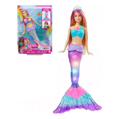 MATTEL BRB Panenka Barbie mořská panna blikající na baterie Světlo