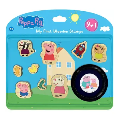 JIRI MODELS Moje 1.razítka Peppa Pig set 9ks s poduškou