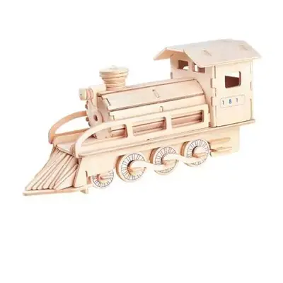 Woodcraft Dřevěné 3D puzzle lokomotiva