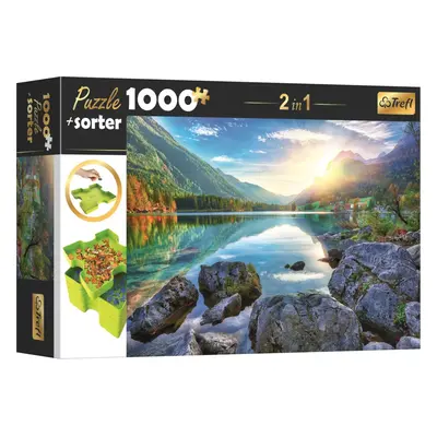 TREFL Puzzle s třídičem 2v1 Jezero Hintersee, Německo 1000 dílků