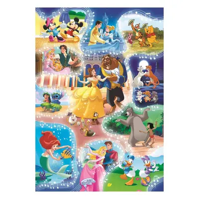 CLEMENTONI Puzzle Disney: Je čas tančit 104 dílků