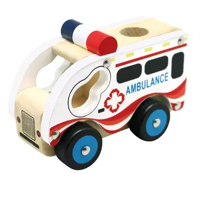 Bino Dřevěné auto ambulance