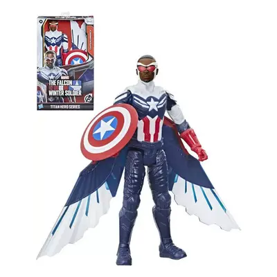 HASBRO DeLuxe figurka akční Captain America 30cm Titan Hero Series plast