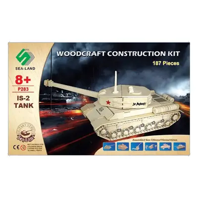 Woodcraft Dřevěné 3D puzzle tank IS 2