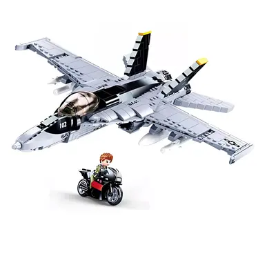 Sluban Model Bricks M38-B0928 Stíhačka F/A-18 Super Bumblebee